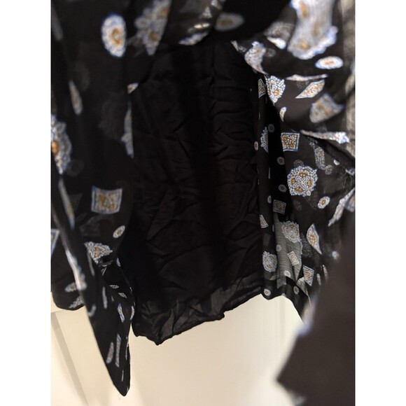 FREE PEOPLE Medallion Print Turn Turn Relaxed Fit Long Sleeve Mini Dress Medium - Picture 8 of 9